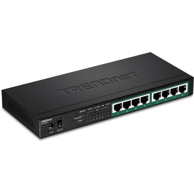 TRENDnet TPE-TG83 8-Port PoE+ Unmanaged Gigabit Switch, 30W/Port, Wall mountable